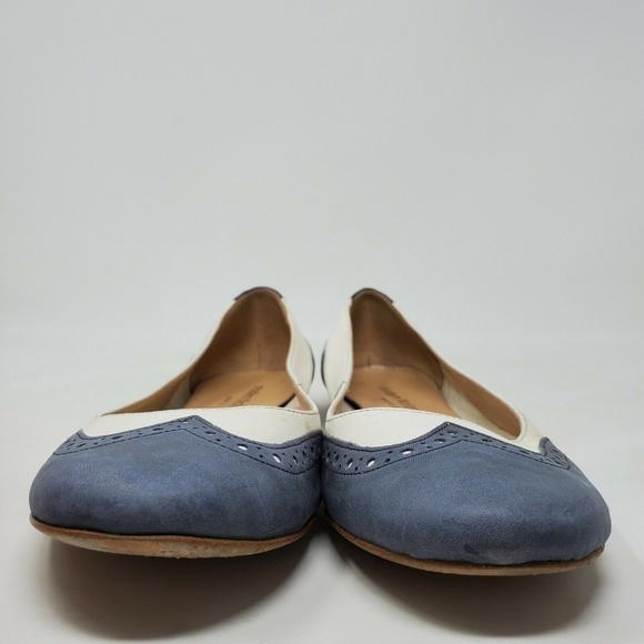 Modern Fiction Italian Leather Wingtip Flats - Picture 3 of 8